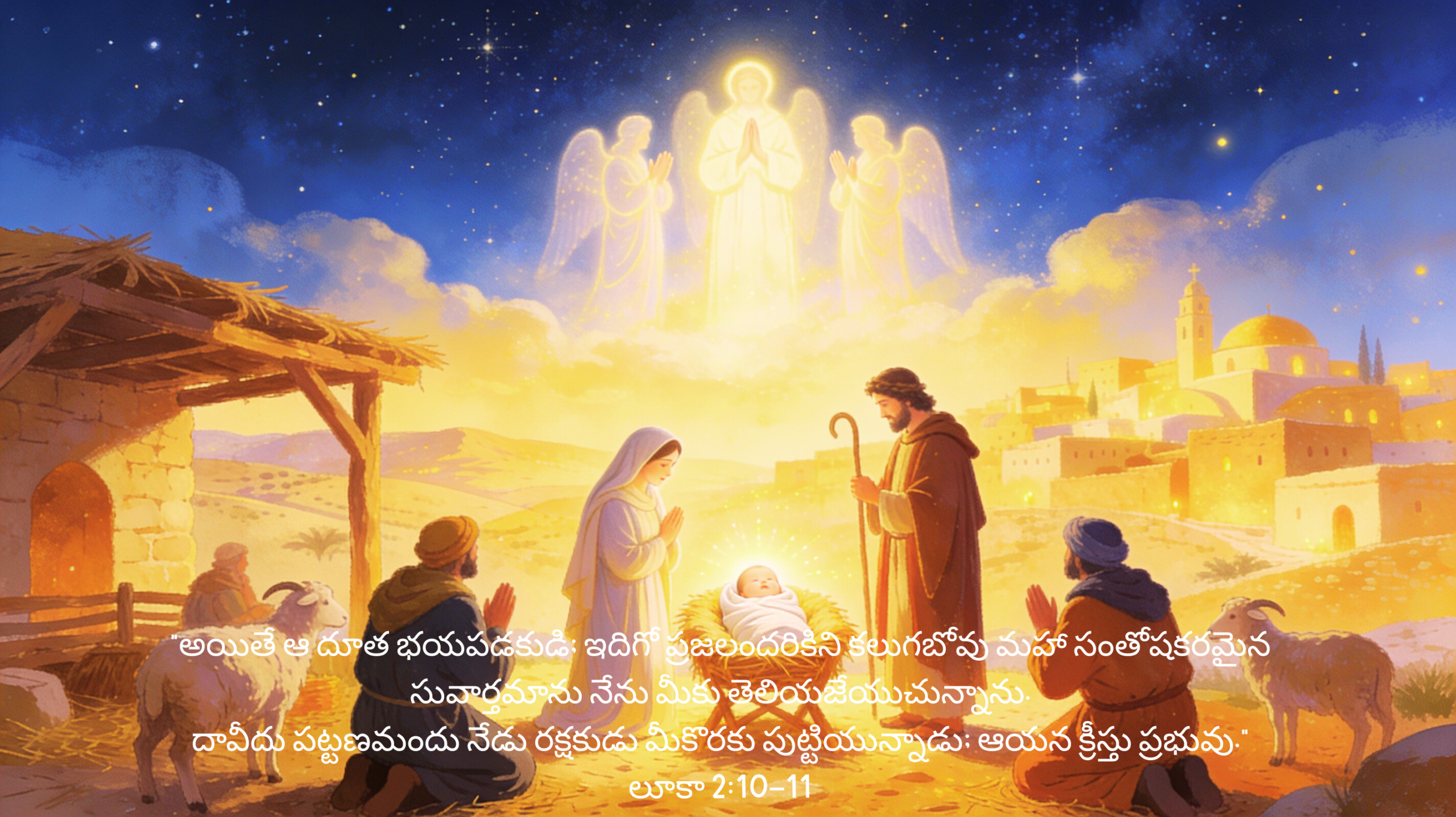 మహాసంతోషకరమైన శుభవార్త– రక్షకుడు జన్మించాడు