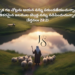 "The Good Shepherd leading sheep through green pastures and still waters - Psalms 23 Telugu Devotional image for JacobSimham.com"
