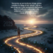 Inspirational Christian devotional image for January 2026 showing a person walking on a light-filled path away from a wall labeled 2025, symbolizing "Walking in the Light" and "New Beginnings" for jacobsmham.com.